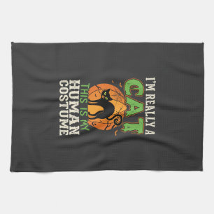 Linge De Cuisine Déguisement humain de chat pour Halloween design a