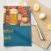 Linge De Cuisine Dégustation de bière pendant l'Oktoberfest à Munic (Quart Plié)