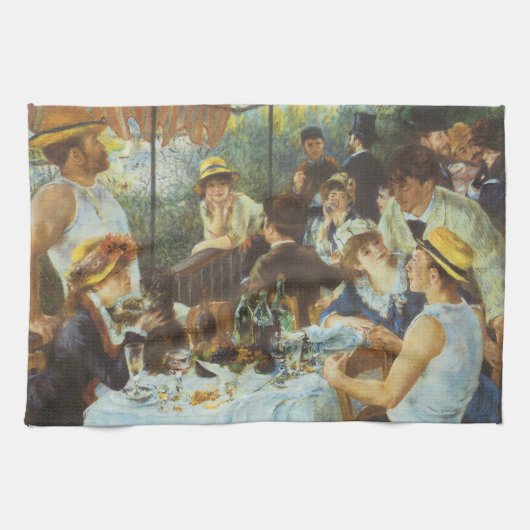 Linge De Cuisine Déjeuner de la fête nautique par Pierre Renoir (Horizontal)