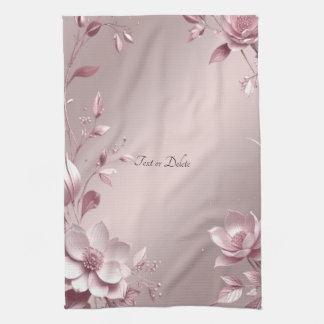 Linge De Cuisine Delicate Pink Floral Kitchen Towel