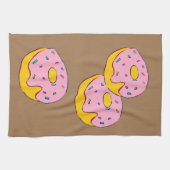 Linge De Cuisine Délicieux dessert doughnut rose adorable (Horizontal)