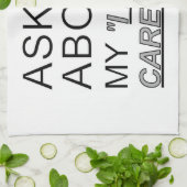 Linge De Cuisine Demandez-moi à propos de Mon mode Je ne m'en fiche (Plié)