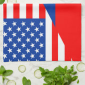 Linge De Cuisine demi de drapeau Etats-Unis des Etats-Unis Amérique (Plié)