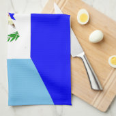 Linge De Cuisine demi de symbole de drapeau du Guatemala Honduras (Quart Plié)