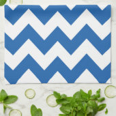 Linge De Cuisine Denim Blue Bold Chevron (Plié)