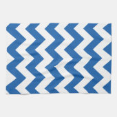 Linge De Cuisine Denim Blue Bold Chevron (Horizontal)