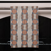 Linge De Cuisine Denim Taupe Moderne et Rouille