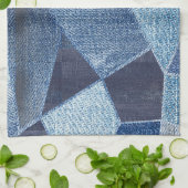 Linge De Cuisine Denim Urban : Patchwork à rayures détendues. (Plié)