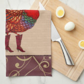 Linge De Cuisine Dénommer la Turquie (Quart Plié)