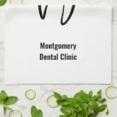 Linge De Cuisine Dentaire dentaire Médicale Graphisme Dentistrie (Plié)