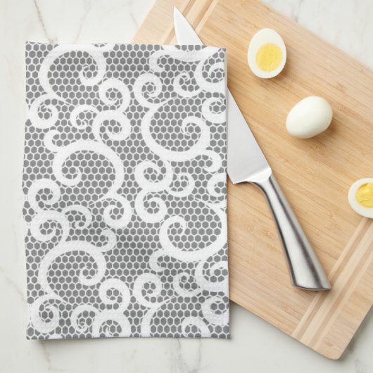 Linge De Cuisine Dentelle 1 (Quart Plié)