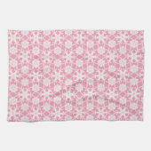 Linge De Cuisine Dentelle antique - blanc et rose rose (Horizontal)