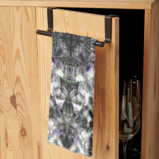 Linge De Cuisine Dentelle argentée (Pliage en tiers)
