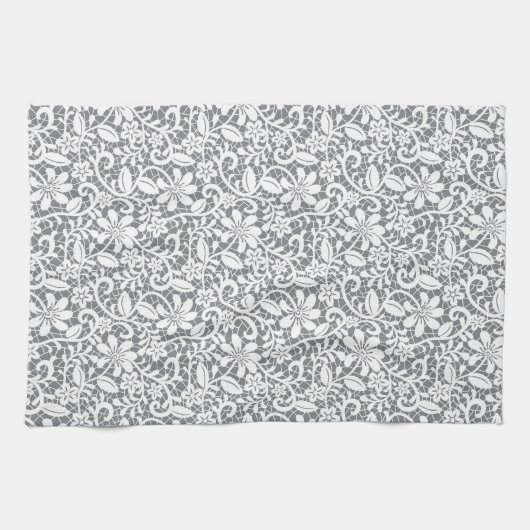 Linge De Cuisine Dentelle blanche 1 (Horizontal)