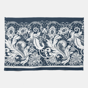 Linge De Cuisine Dentelle blanche 2