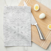 Linge De Cuisine Dentelle blanche tombante (Quart Plié)