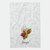Linge De Cuisine Dentelle de fraise (Vertical)