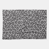 Linge De Cuisine Dentelle nette noire avec le motif de léopard sur (Horizontal)