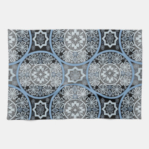 Linge De Cuisine Dentelle romantique : Impression Abstraite brillan