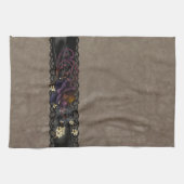 Linge De Cuisine Dentelle rose et noire gothique (Horizontal)