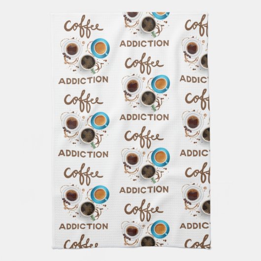 Linge De Cuisine dépendance au café (Vertical)