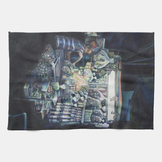 Linge De Cuisine Déplacé l'objectif.Singapour (Horizontal)