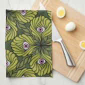 Linge De Cuisine Déplaisant mignon Plante printemps vert Imaginaire (Quart Plié)