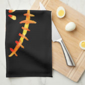 Linge De Cuisine Déplaisant visage de la lanterne Jack O' (Quart Plié)