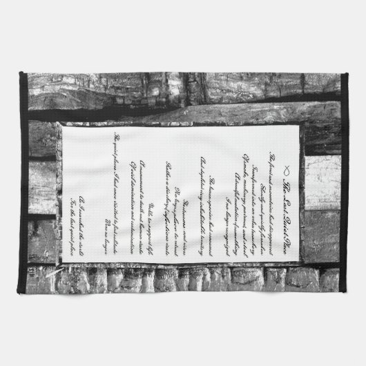 Linge De Cuisine Dernier endroit calme (Horizontal)