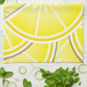 Linge De Cuisine Des coins de citron funky ! (Plié)