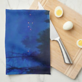 Linge De Cuisine Des lumières scintillantes dans un Blue Mountain M (Quart Plié)