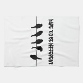 Linge De Cuisine Des oiseaux sur un fil - osez être différent (Horizontal)