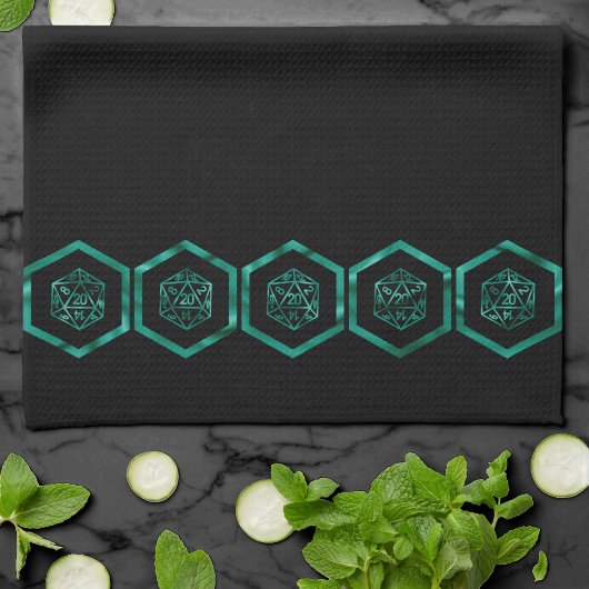 Linge De Cuisine Dés RPG | Emerald Imaginaire Tabletop Retro Gamer