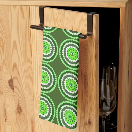 Linge De Cuisine Des Zones Vertes, (Pliage en tiers)