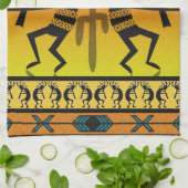 Linge De Cuisine Desert Sunset Kokopelli Sud-ouest (Plié)
