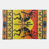 Linge De Cuisine Desert Sunset Kokopelli Sud-ouest (Horizontal)