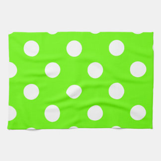 Linge De Cuisine Design à ongles pois vert citron pour le ressort