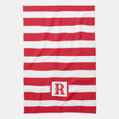 Linge De Cuisine Design à rayures rouge et blanc mignon (Vertical)