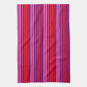 Linge De Cuisine Design à rayures verticales rose violet rouge (Vertical)