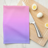 Linge De Cuisine Design abstrait rose violet jaune orange foncé (Quart Plié)