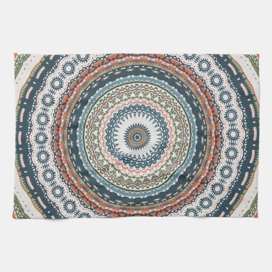 Linge De Cuisine Design Boho Mandala simple (Horizontal)