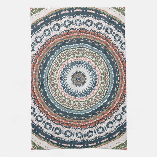 Linge De Cuisine Design Boho Mandala simple (Vertical)