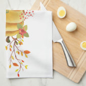 Linge De Cuisine Design citrouille de Thanksgiving (Quart Plié)