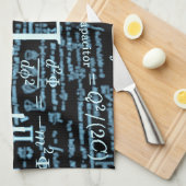 Linge De Cuisine Design d'algèbre (Quart Plié)