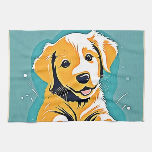 Linge De Cuisine Design d'art chic (Horizontal)