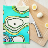 Linge De Cuisine Design d'art Motif moderne (Quart Plié)
