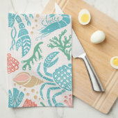 Linge De Cuisine Design de homard | Impression de base Crustacé (Quart Plié)