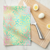 Linge De Cuisine Design de la série Leopard Iridescente 2 (Quart Plié)