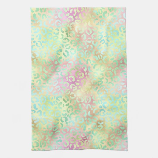 Linge De Cuisine Design de la série Leopard Iridescente 2 (Vertical)