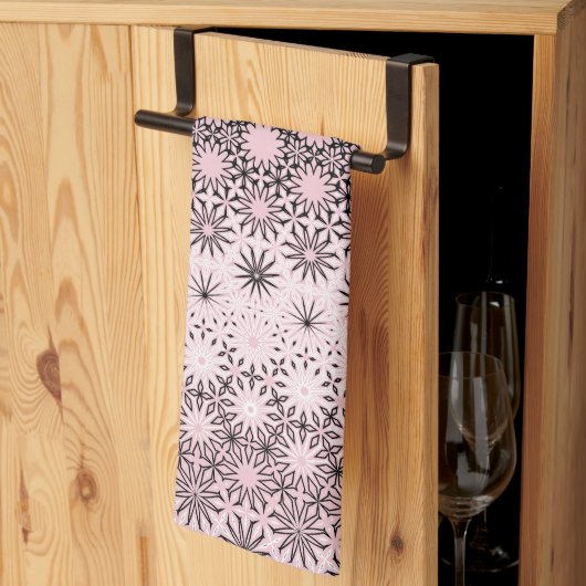 Linge De Cuisine Design de métamorphose rose (Pliage en tiers)